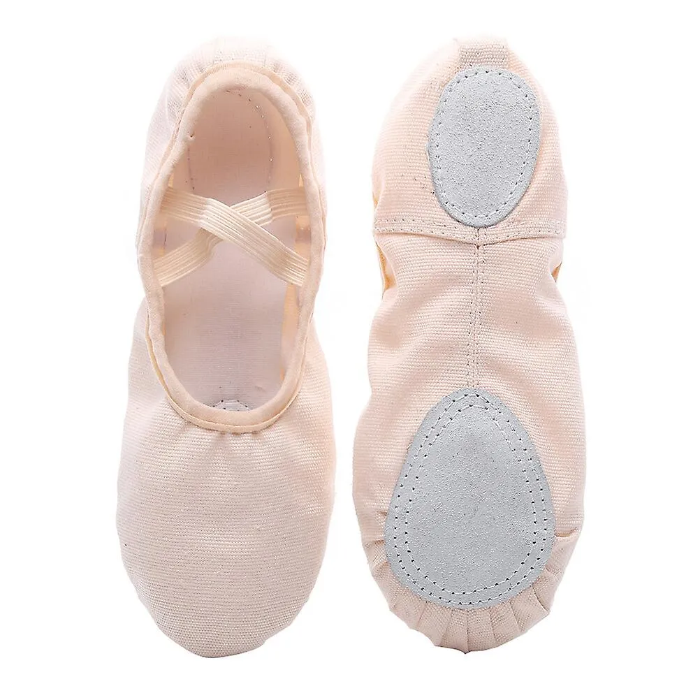 1 par de zapatos de baile ligeros Zapatos de yoga sin cordones Zapatos de gimnasia con suela Zapatos de gimnasia Zapatos de ball