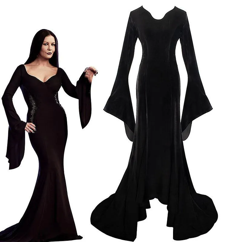 2023 Miércoles Addams Cosplay Disfraz Halloween Carnaval Fiesta Ropa para adultos Estilo7