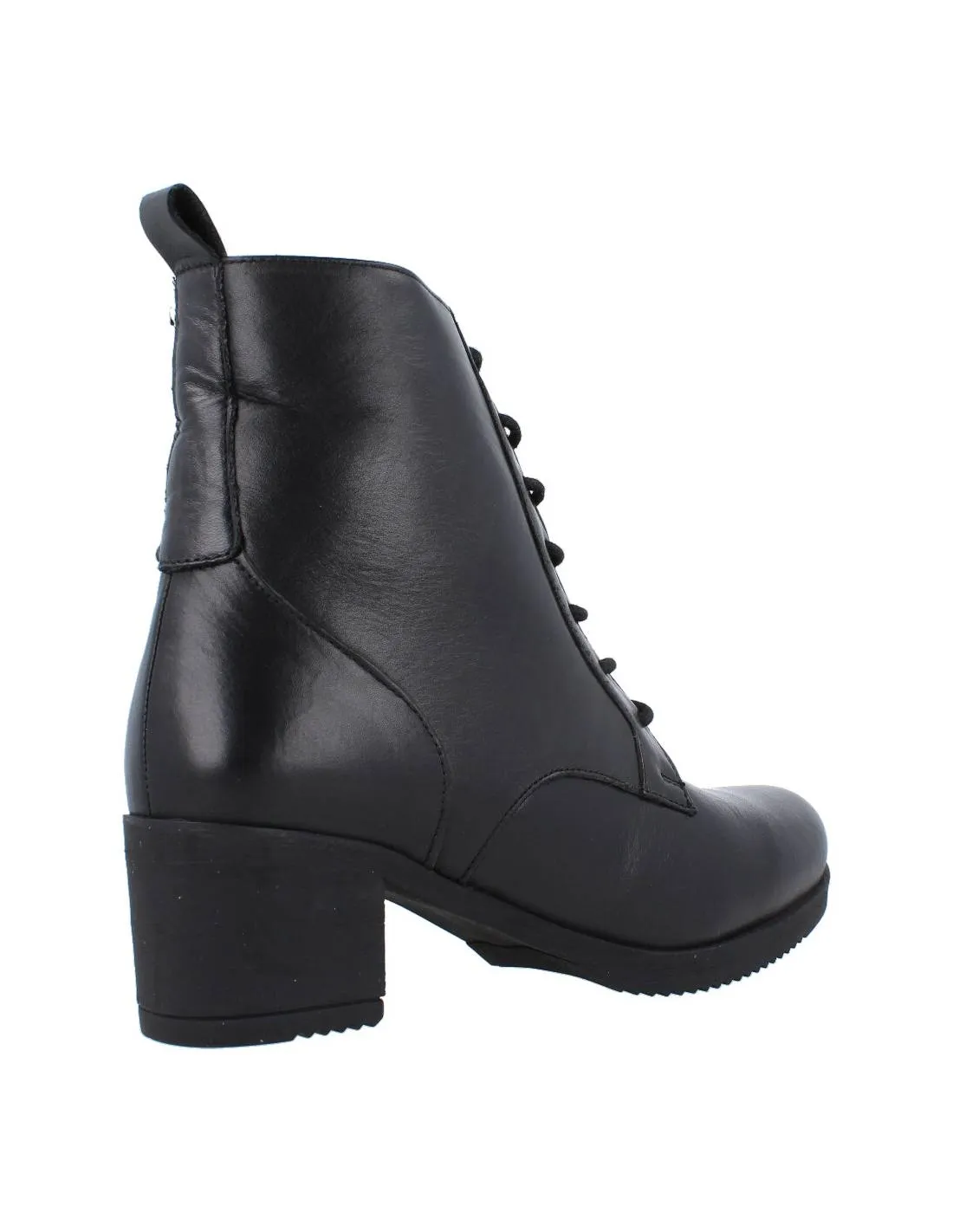 30´S  BOTíN CORDONES TACóN ANCHO NEGRO