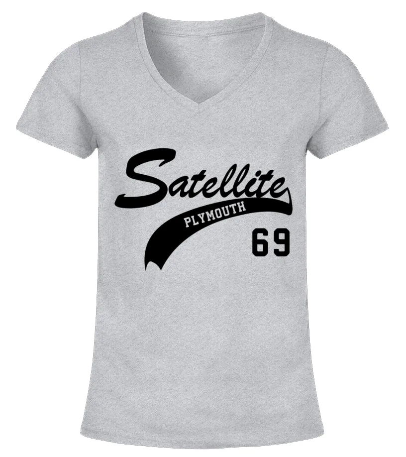 69 Plymouth Satellite  GR Camiseta cuello pico Mujer
