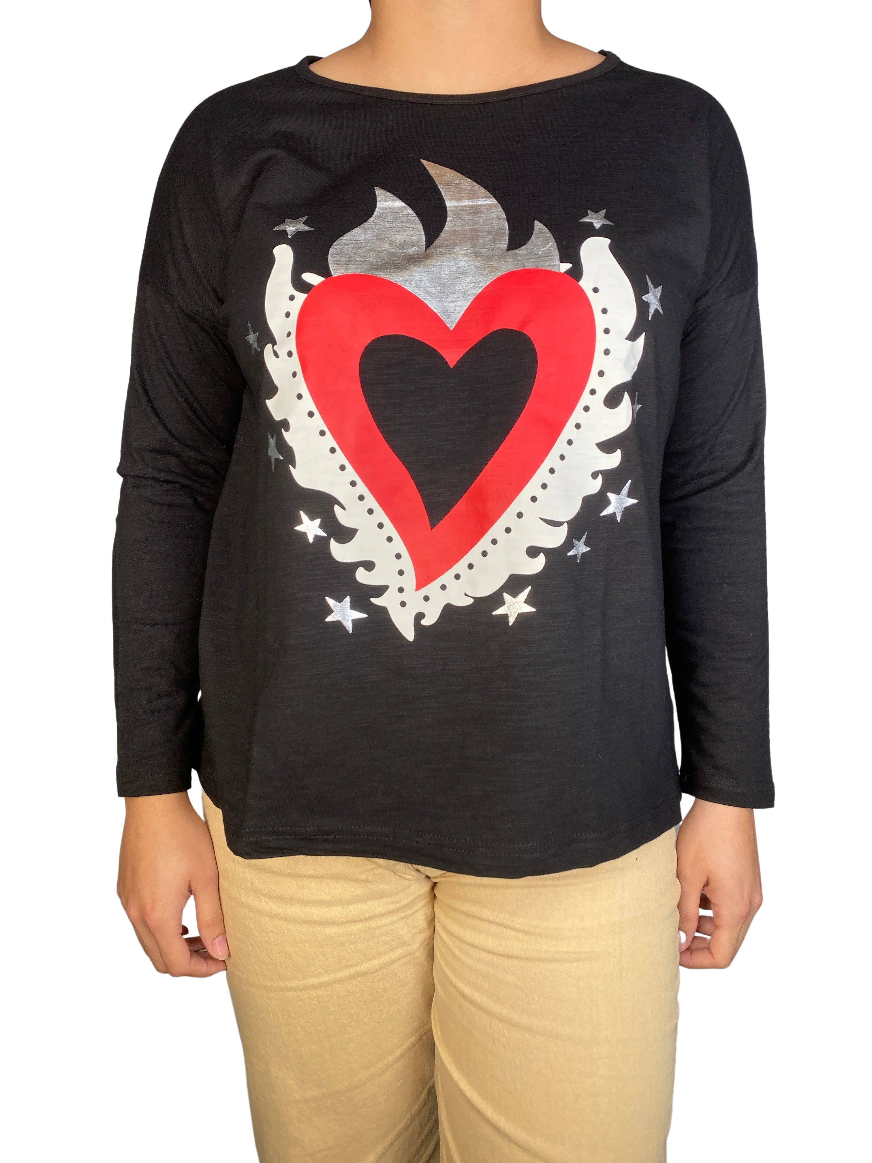 A MEDIDA Polera Uma Negra PLUS SIZE
