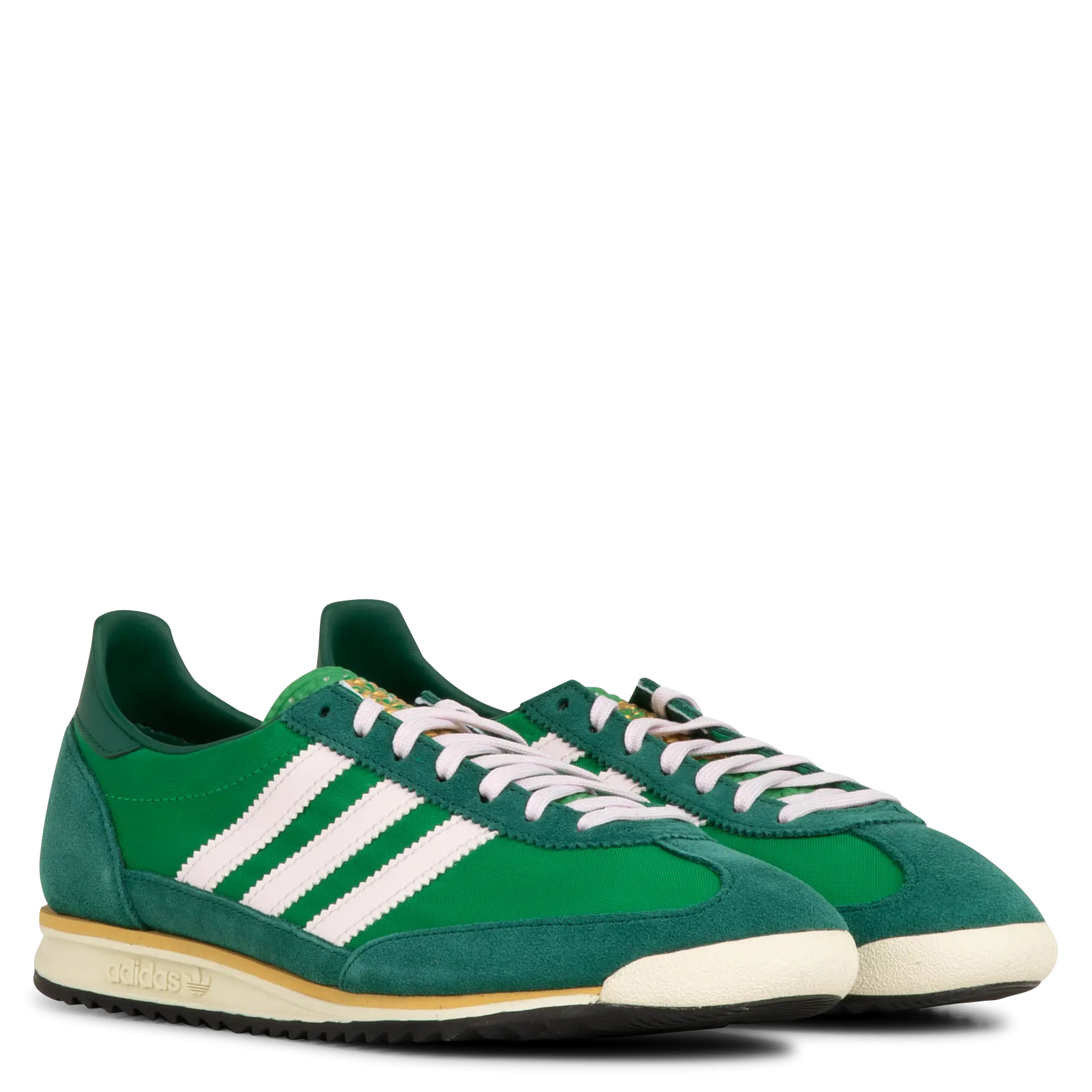 ADIDAS SL 72 OG W  ZAPATILLAS BAJAS DE DOS MATERIALES SL 72 OG EN VERDE
