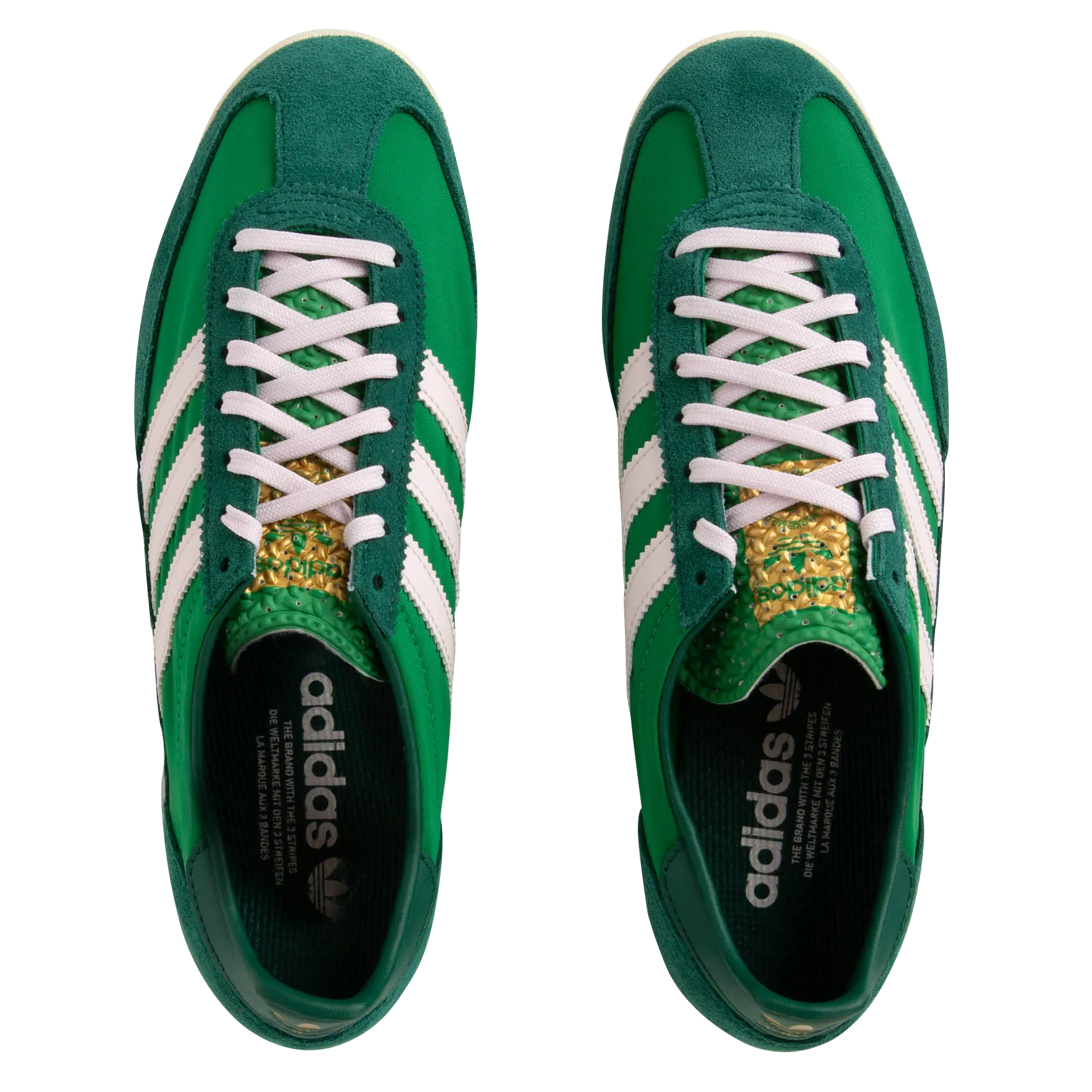 ADIDAS SL 72 OG W  ZAPATILLAS BAJAS DE DOS MATERIALES SL 72 OG EN VERDE