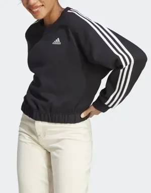 Adidas Sudadera corta Essentials 3 bandas