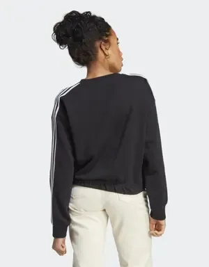 Adidas Sudadera corta Essentials 3 bandas