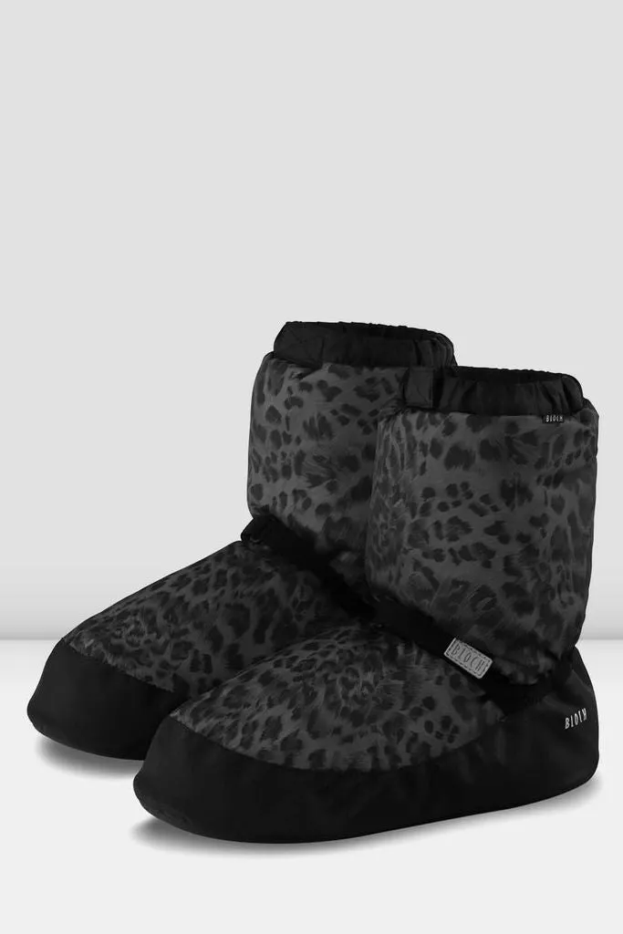 Adult Leopard Print Warm Up Booties