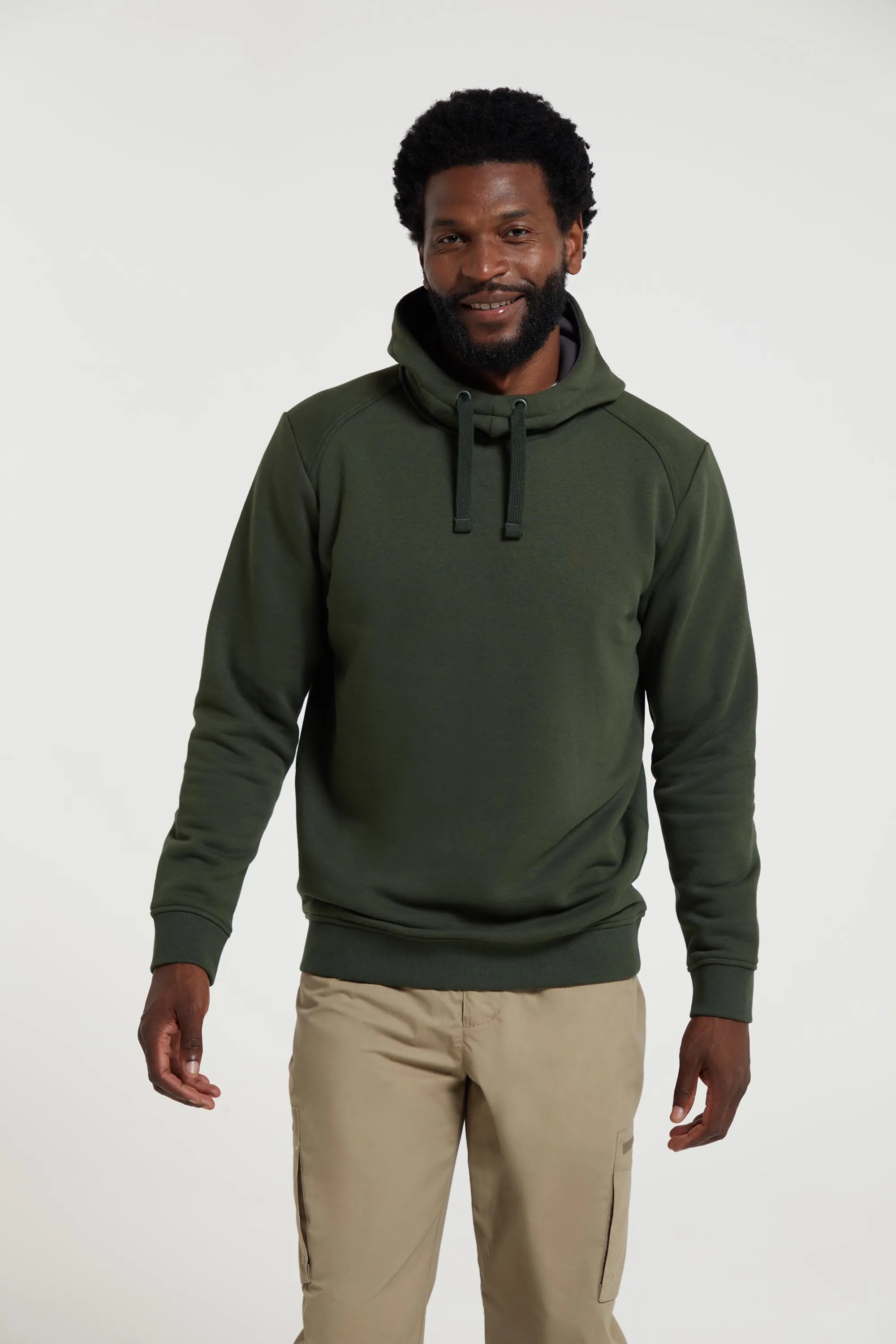 Alder sudadera con capucha y cuello alto para hombre
