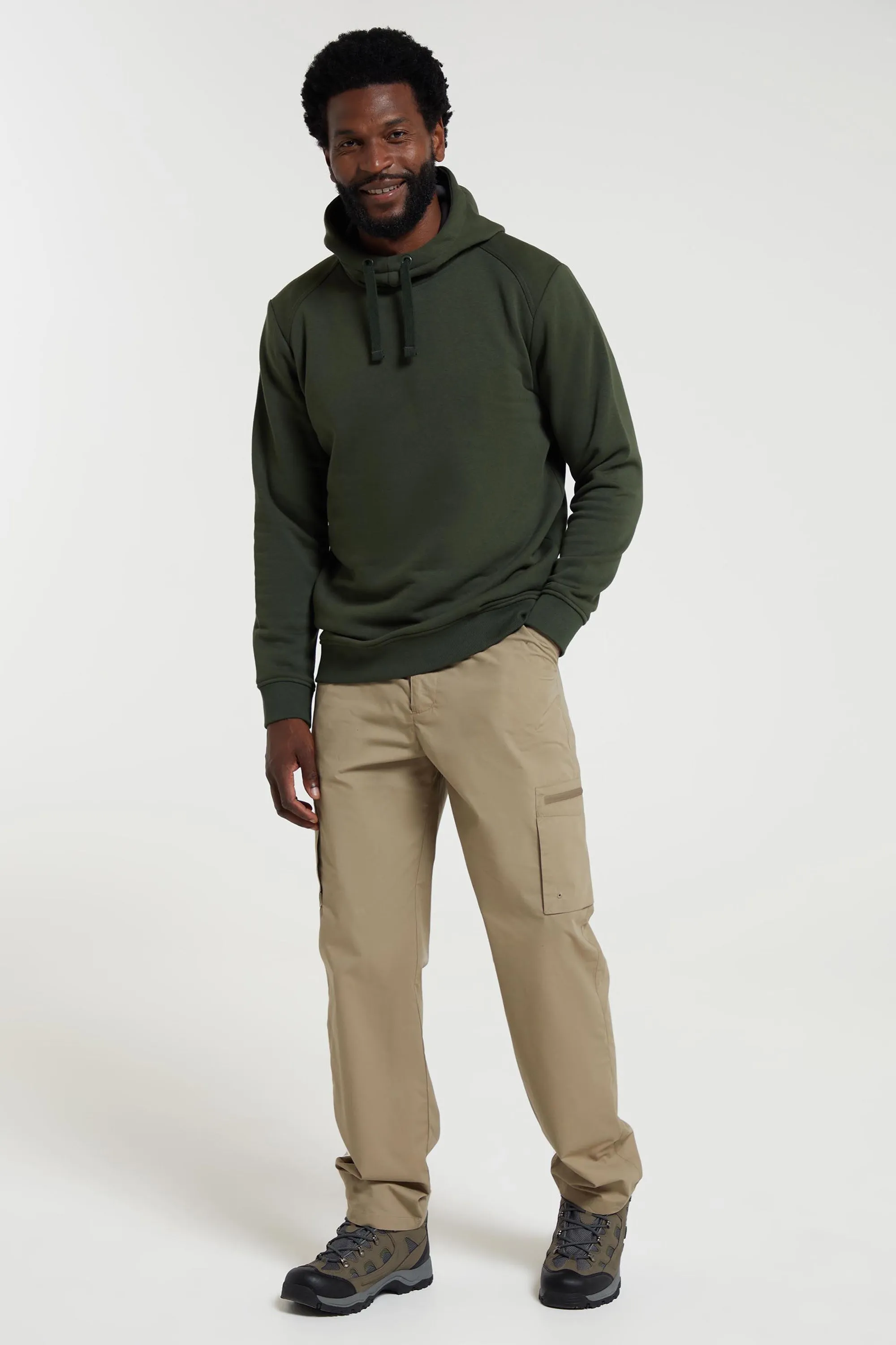 Alder sudadera con capucha y cuello alto para hombre