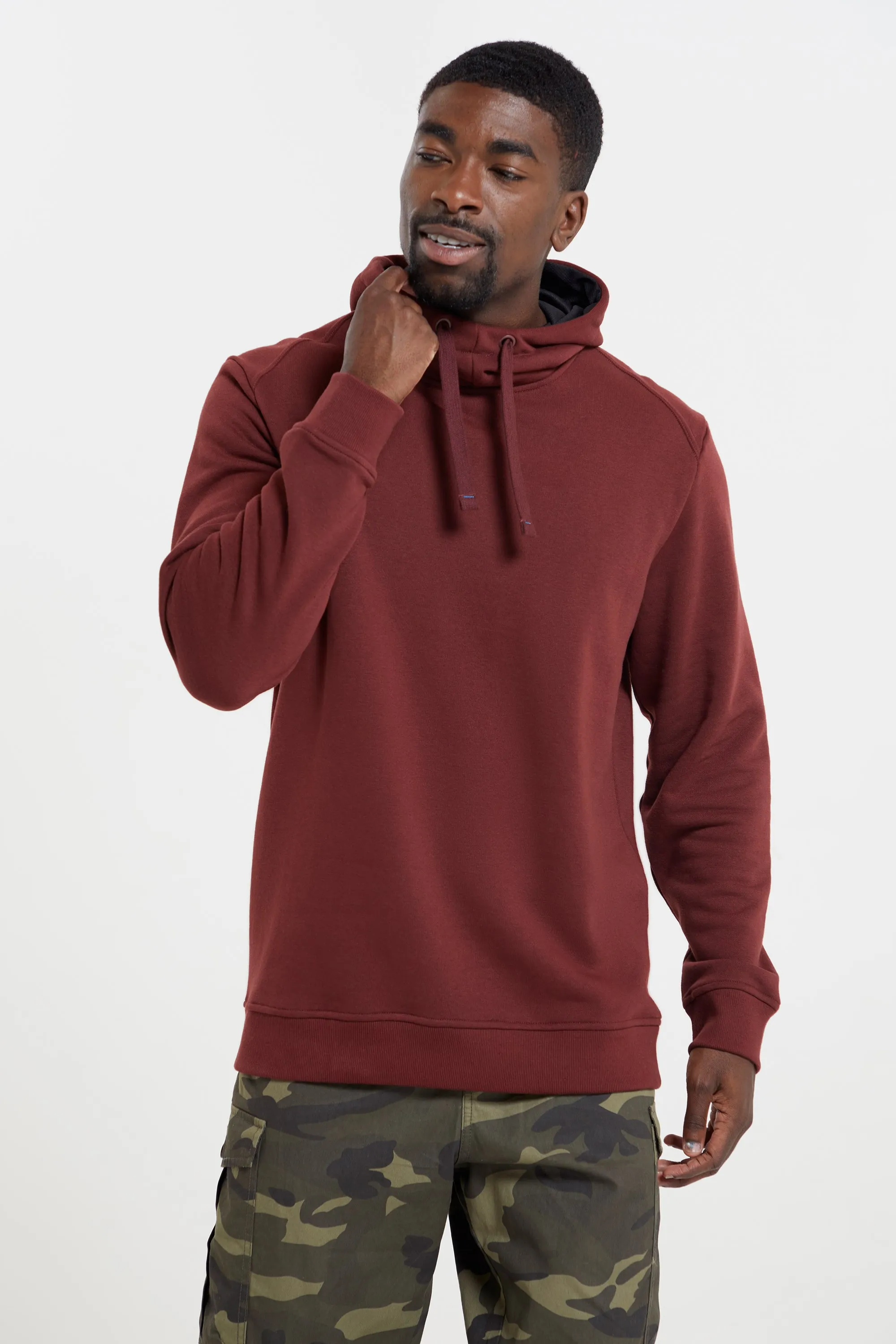 Alder sudadera con capucha y cuello alto para hombre