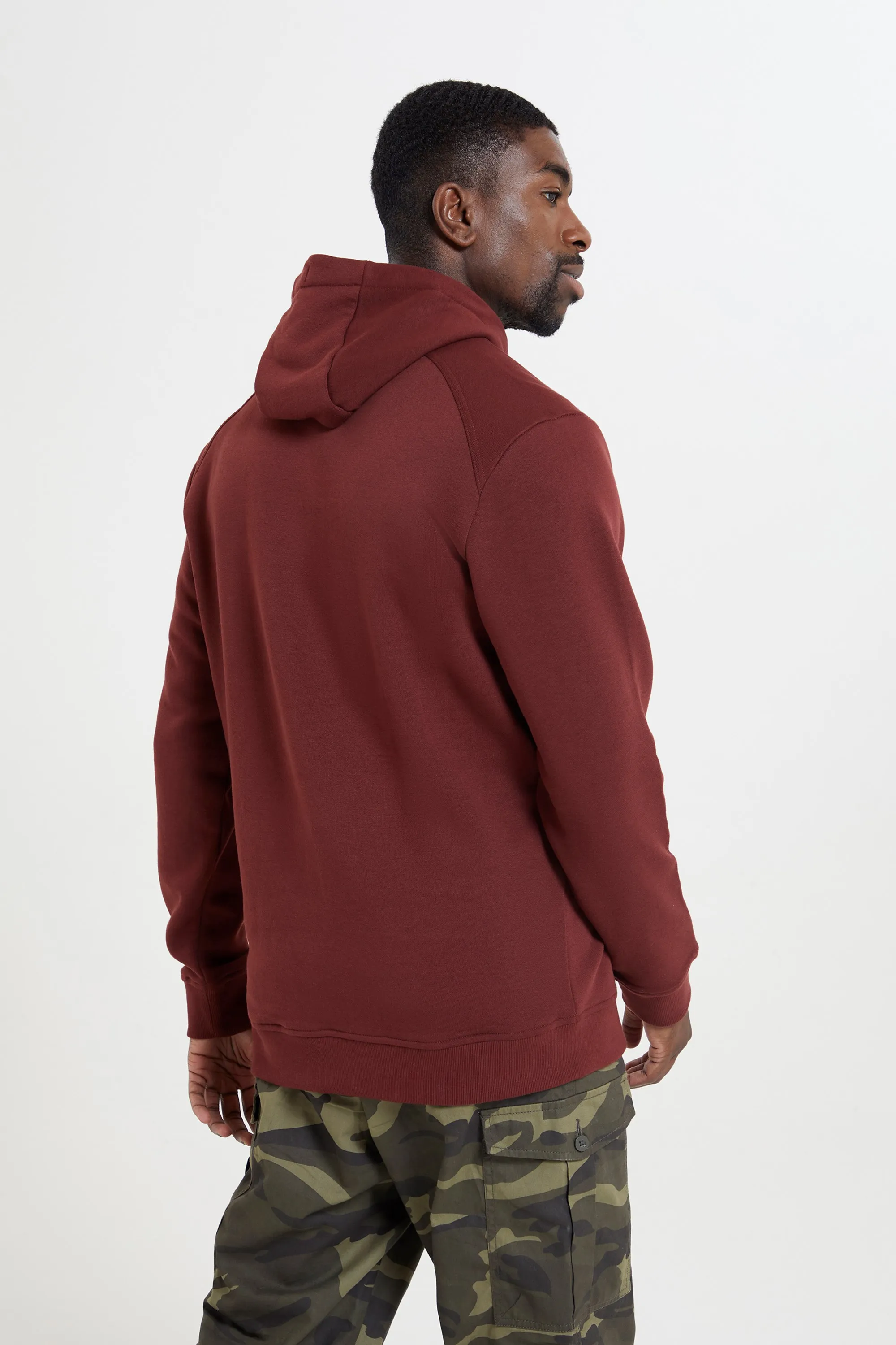 Alder sudadera con capucha y cuello alto para hombre