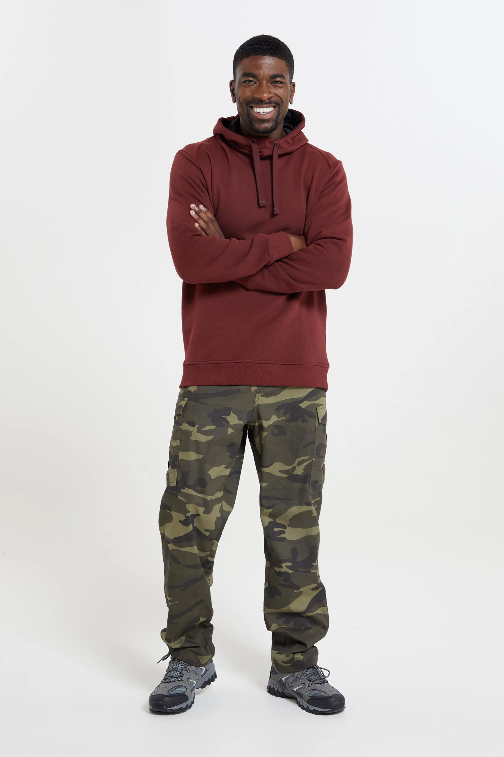 Alder sudadera con capucha y cuello alto para hombre