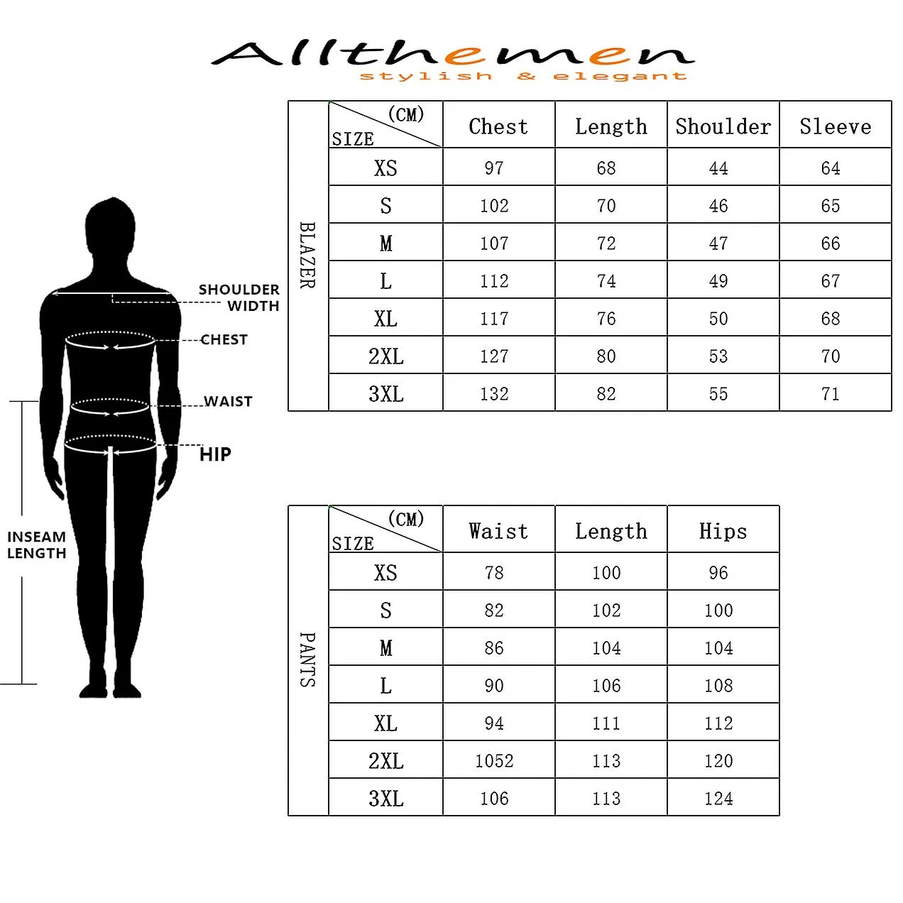 Allthemen Traje de hombre 3 piezas Slim Fit Trajes de un botón Boda Chaqueta de negocios Chaleco Pantalones