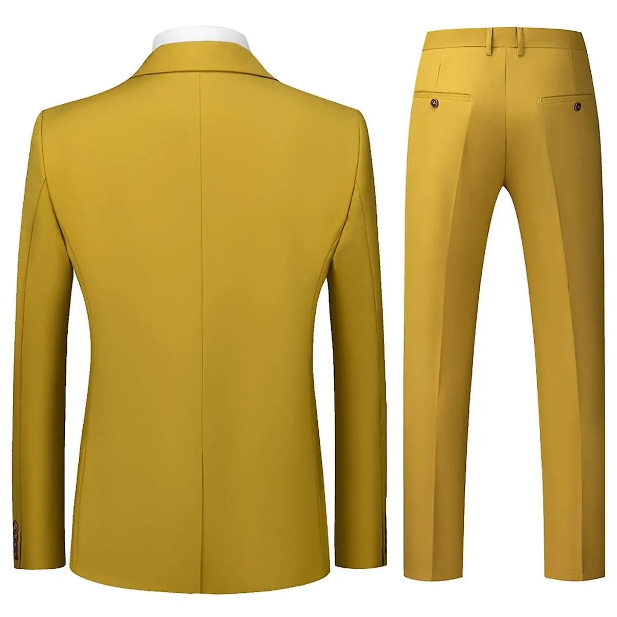 Allthemen Traje de hombre 3 piezas Slim Fit Trajes de un botón Boda Chaqueta de negocios Chaleco Pantalones