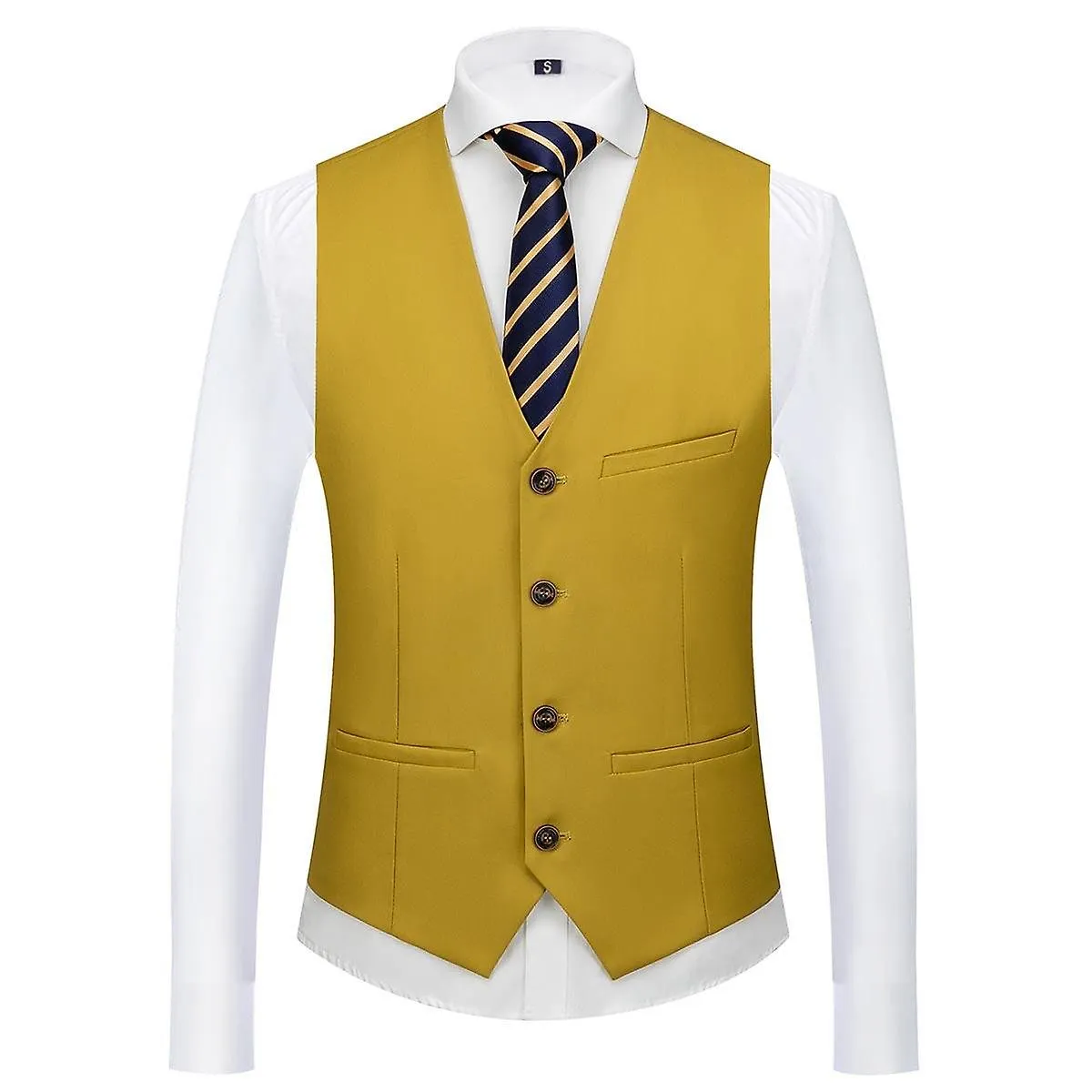 Allthemen Traje de hombre 3 piezas Slim Fit Trajes de un botón Boda Chaqueta de negocios Chaleco Pantalones