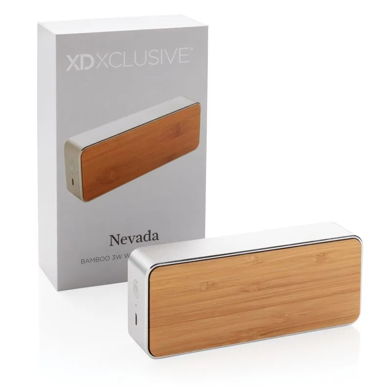 Altavoz inalámbrico corporativo Nevada Bamboo 3W