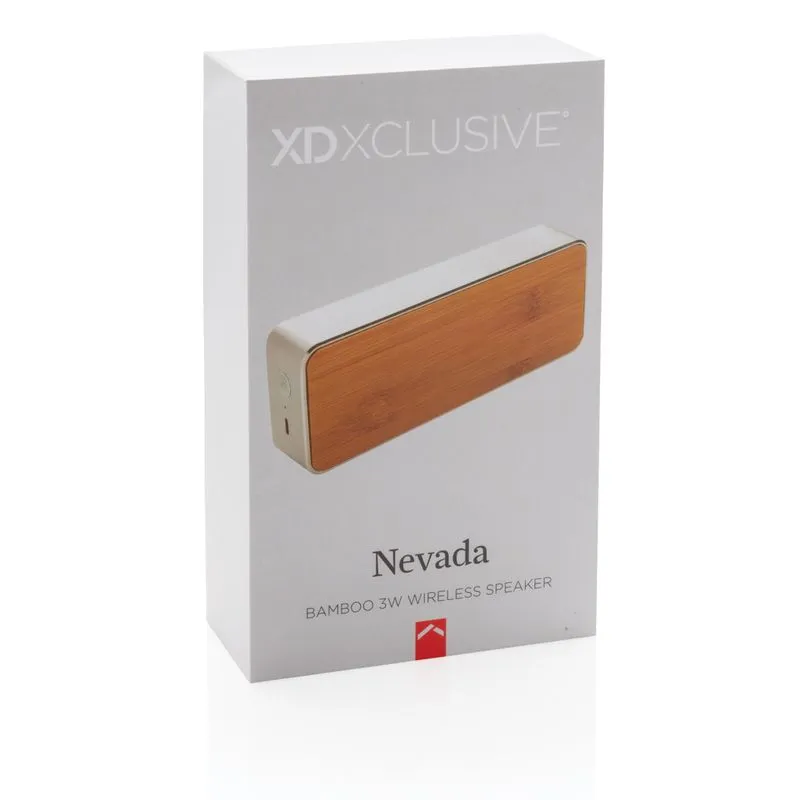 Altavoz inalámbrico corporativo Nevada Bamboo 3W