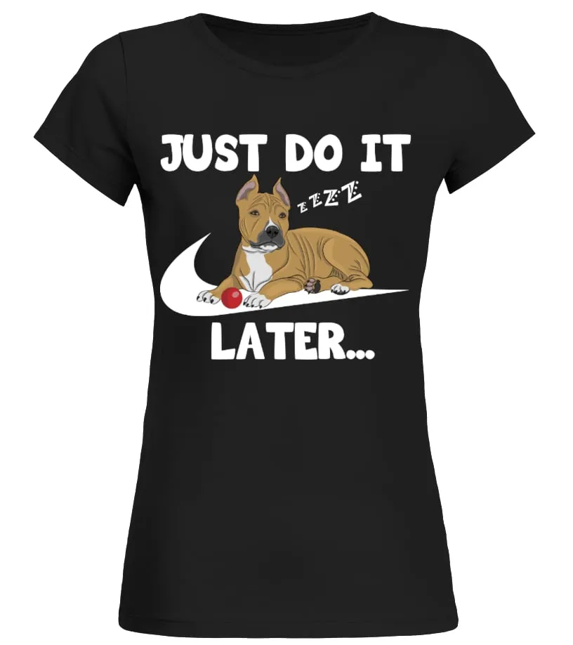 American Staffordshire Terrier Camiseta cuello redondo Mujer