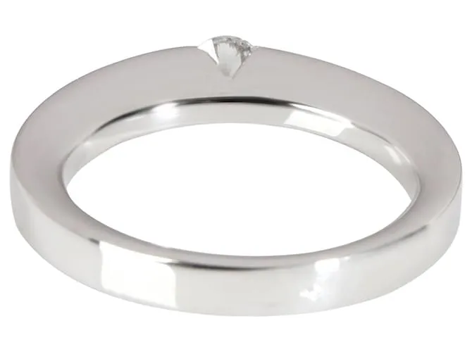 Anillo de fecha con diamantes Cartier en platino con certificación GIA G VVS1 0.21 ct Plata Metálico 