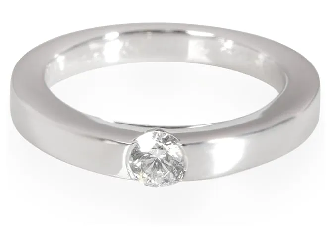 Anillo de fecha con diamantes Cartier en platino con certificación GIA G VVS1 0.21 ct Plata Metálico 