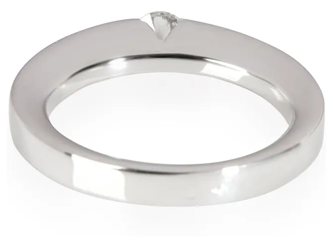 Anillo de fecha con diamantes Cartier en platino con certificación GIA G VVS1 0.21 ct Plata Metálico 