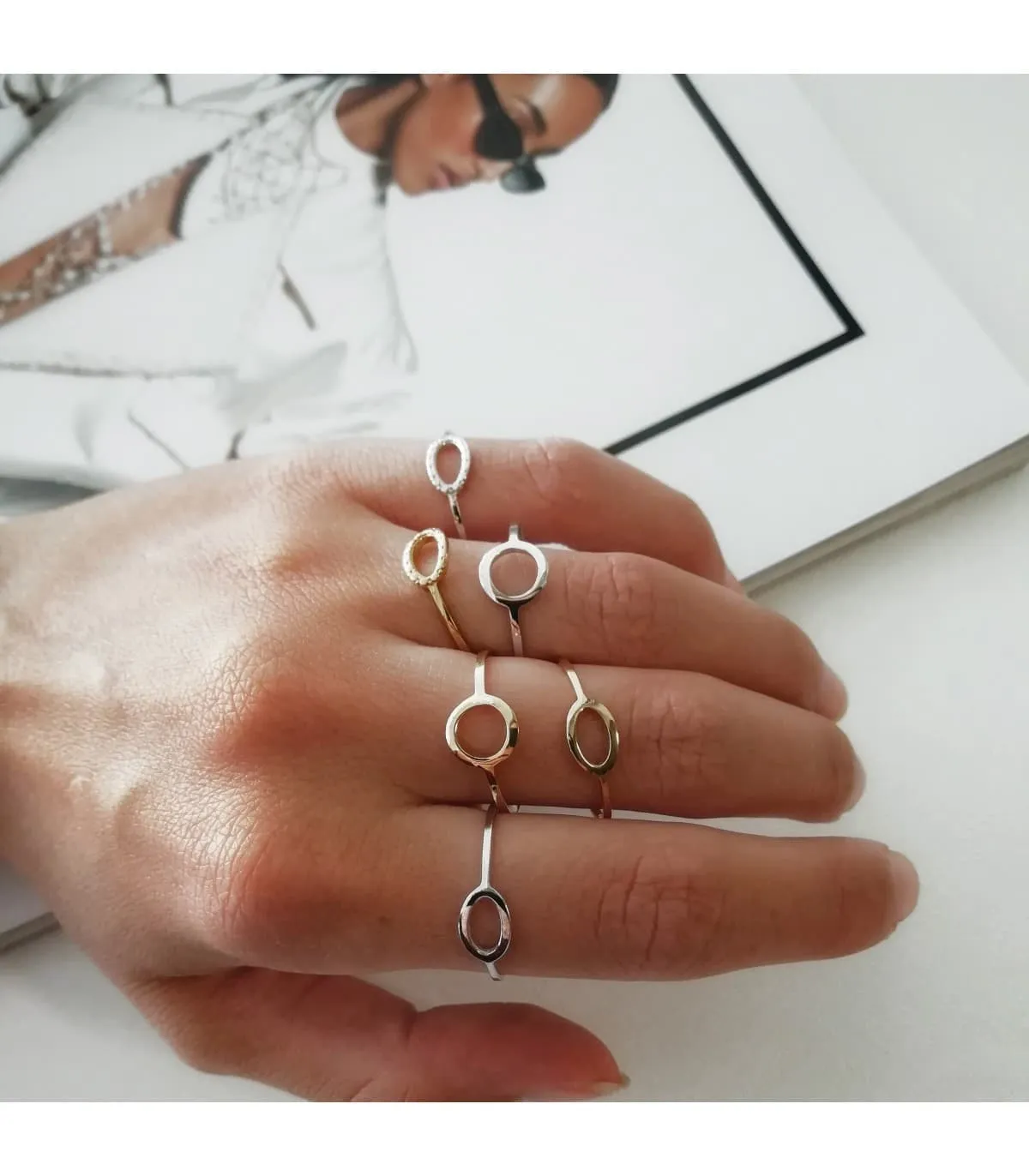 Anillo Mujer Planet Oro Amarillo 18K