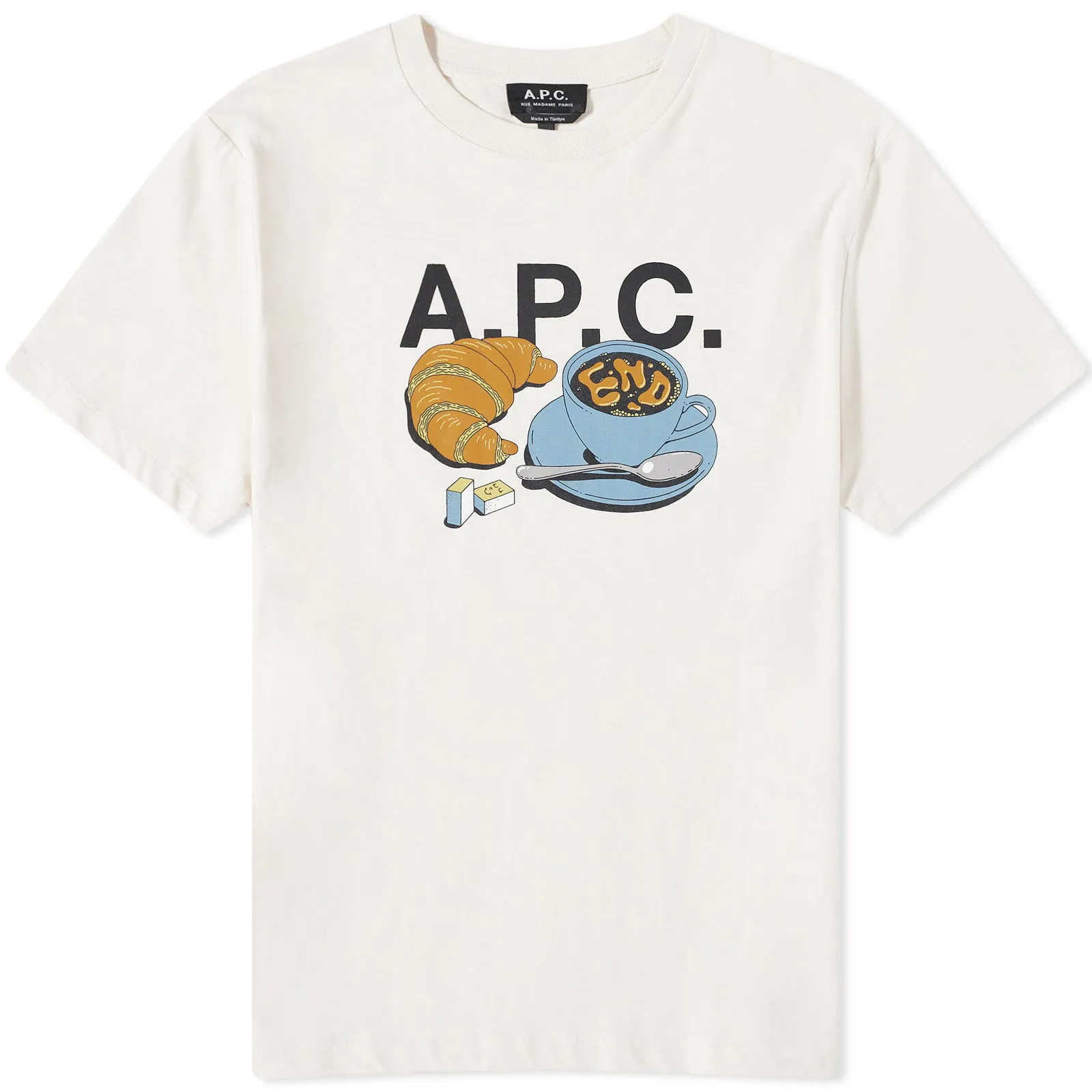 A.P.C. END. X MEN'S 'COFFEE CLUB' CEDRIC TSHIRT