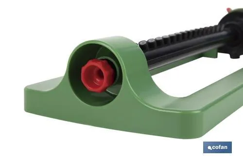 Aspersor de riego oscilante de 16 chorros | Material de polipropileno | Apto para jardín | Flexibilidad anti roturas