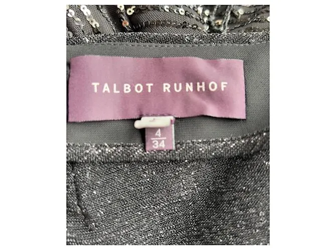 Autre Marque Body sin mangas Talbot Runhof Negro 