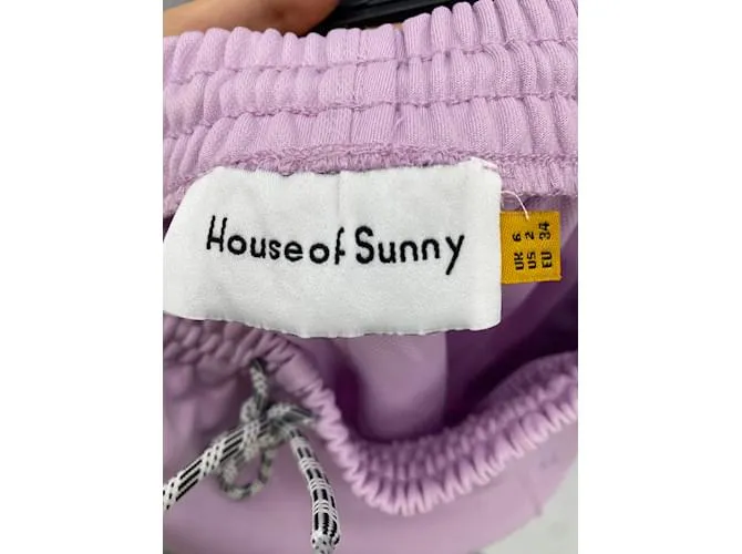 Autre Marque HOUSE OF SUNNY Pantalón T.fr 34 poliéster Púrpura 