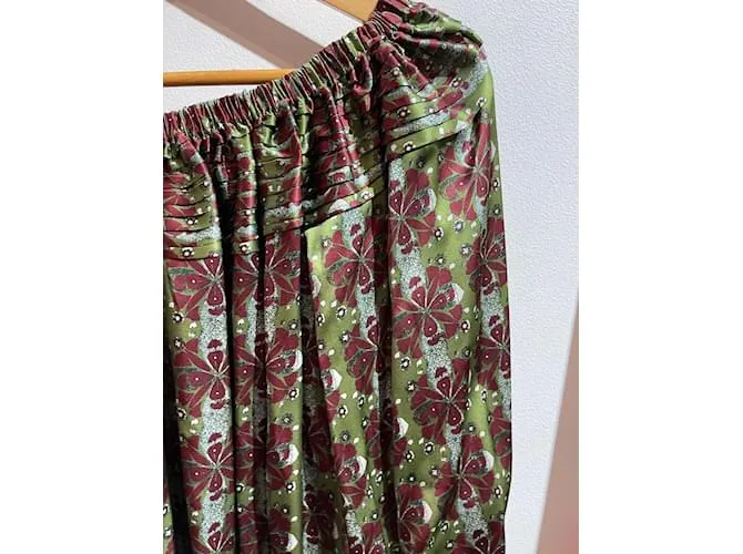 Autre Marque MIMI LIBERTE Camisetas.fr 36 Seda Verde 