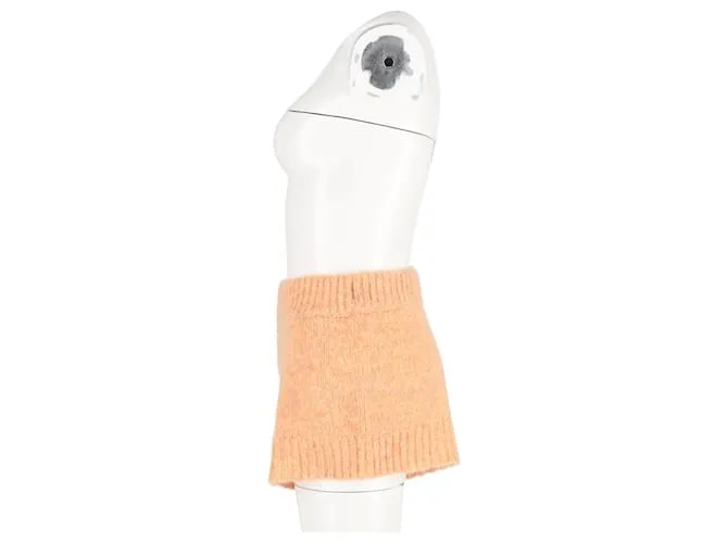 Autre Marque Pantalones cortos de punto de cintura alta Birger Christensen en lana naranja 