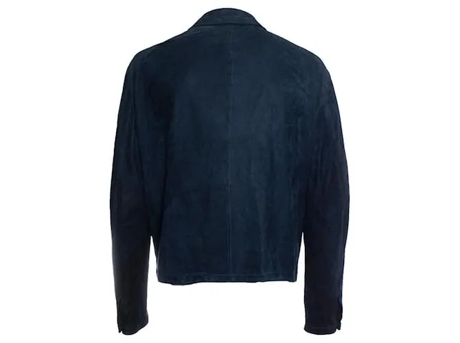 Autre Marque Serafín, Cazadora bomber de ante azul 