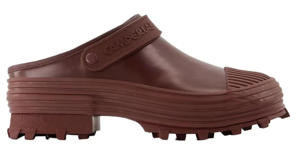 AUTRE MARQUE ZAPATILLAS TRAKTORI  CAMPER  CUERO  BURDEOS ROJA 
