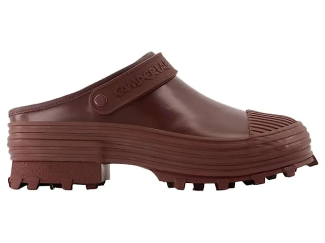 AUTRE MARQUE ZAPATILLAS TRAKTORI  CAMPER  CUERO  BURDEOS ROJA 