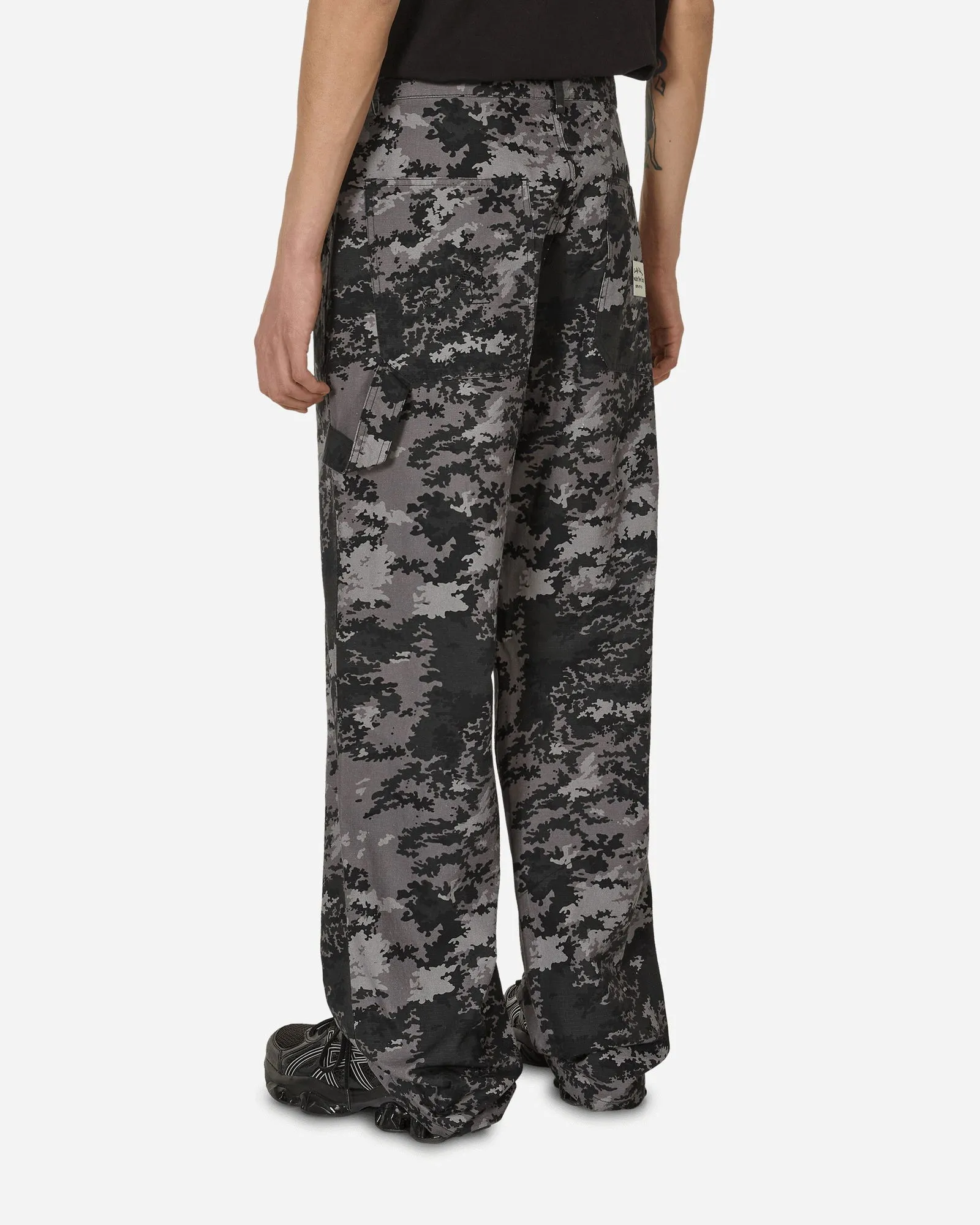 Awake NY Digi Camo Printed Painter Pants Black