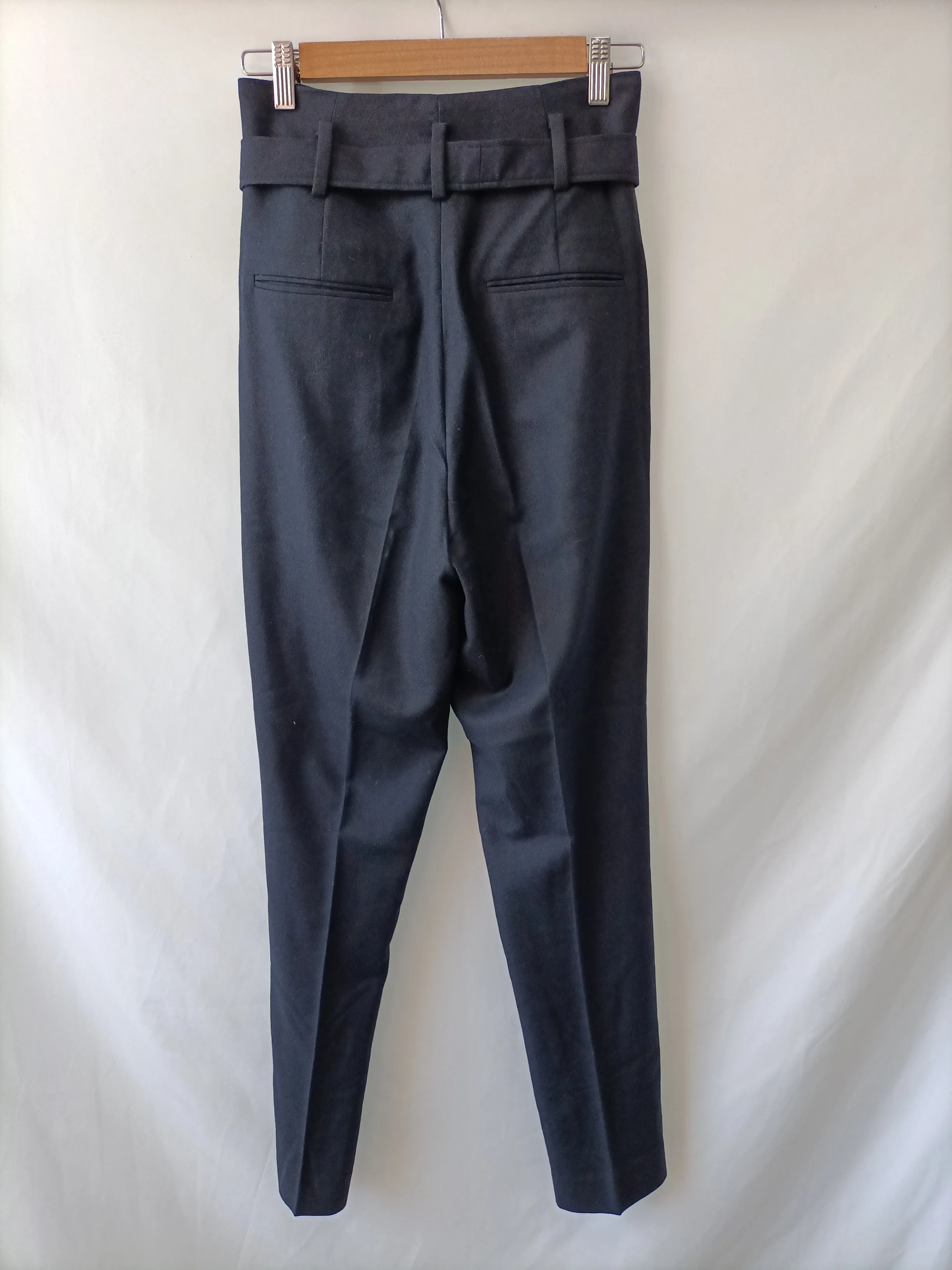 BA&SH. Pantalón azul pinzas T.0(xs)