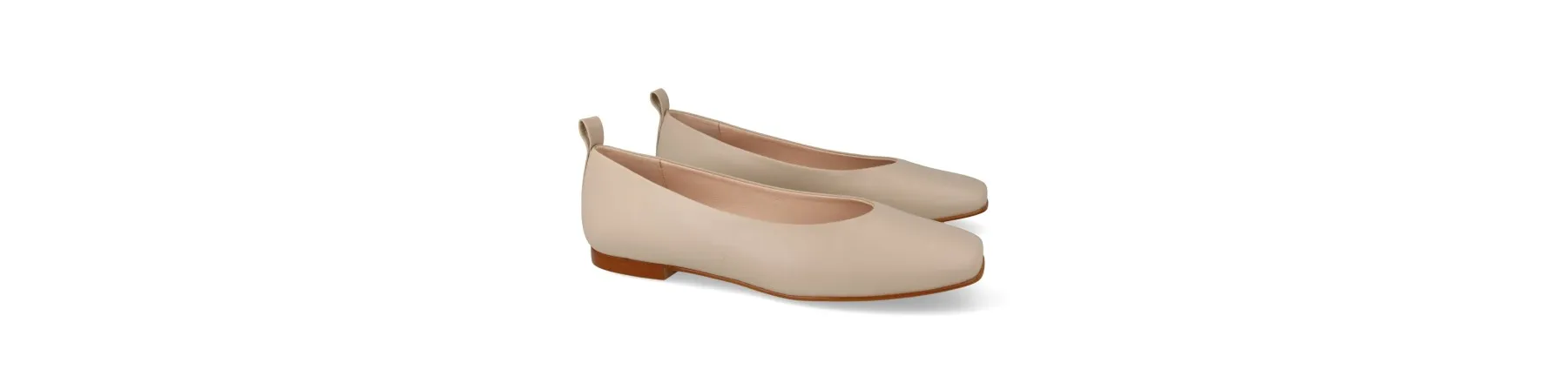 BAILARINAS MUJER PIEL COMODAS BEIGE MOD. VIOLETA