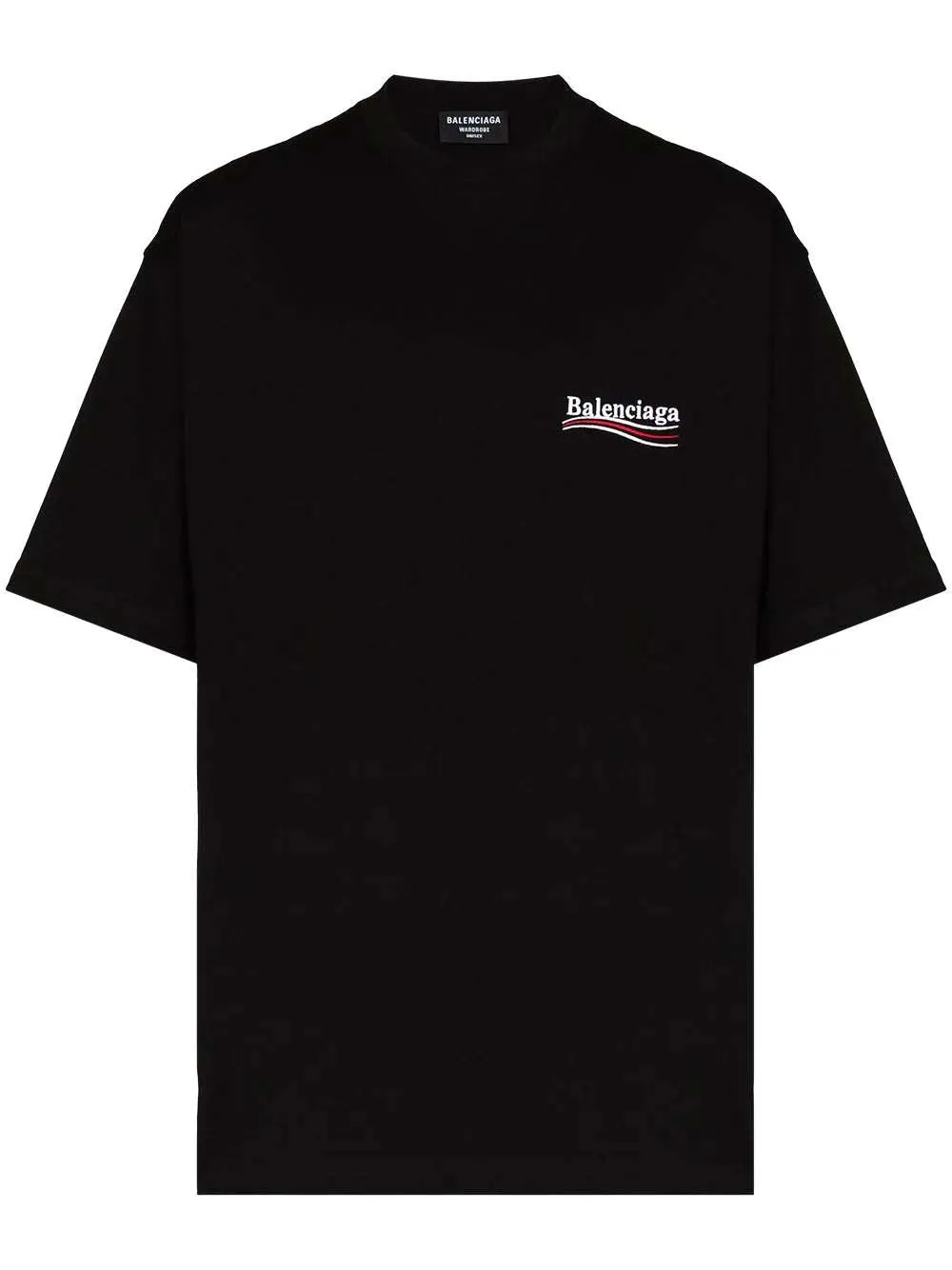 BALENCIAGA POLITICAL CAMPAIGN LARGE FIT TSHIRT BLACK