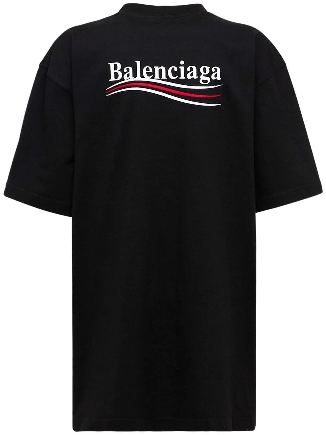 BALENCIAGA POLITICAL CAMPAIGN LARGE FIT TSHIRT BLACK