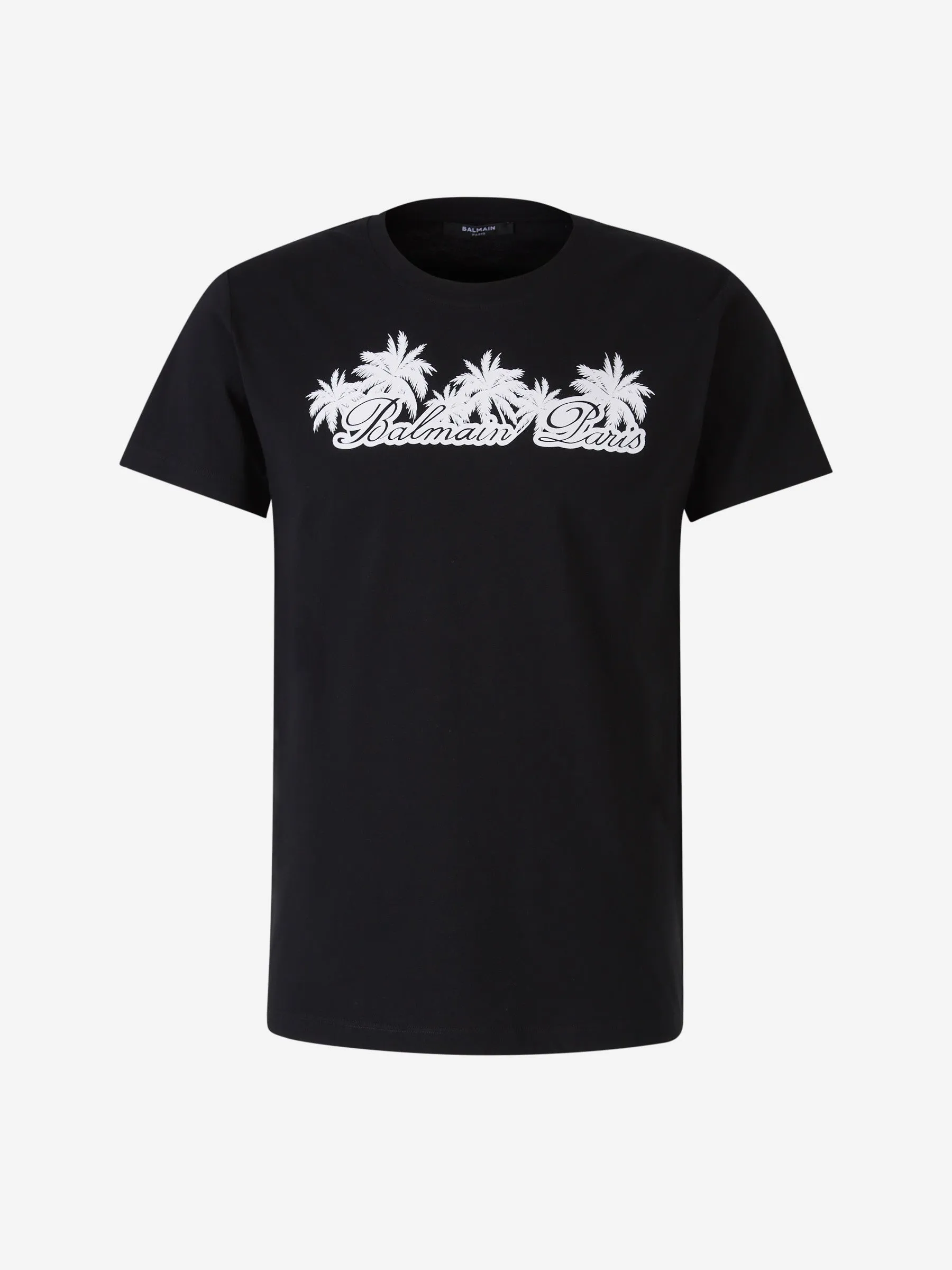 Balmain Camiseta Logo Algodón