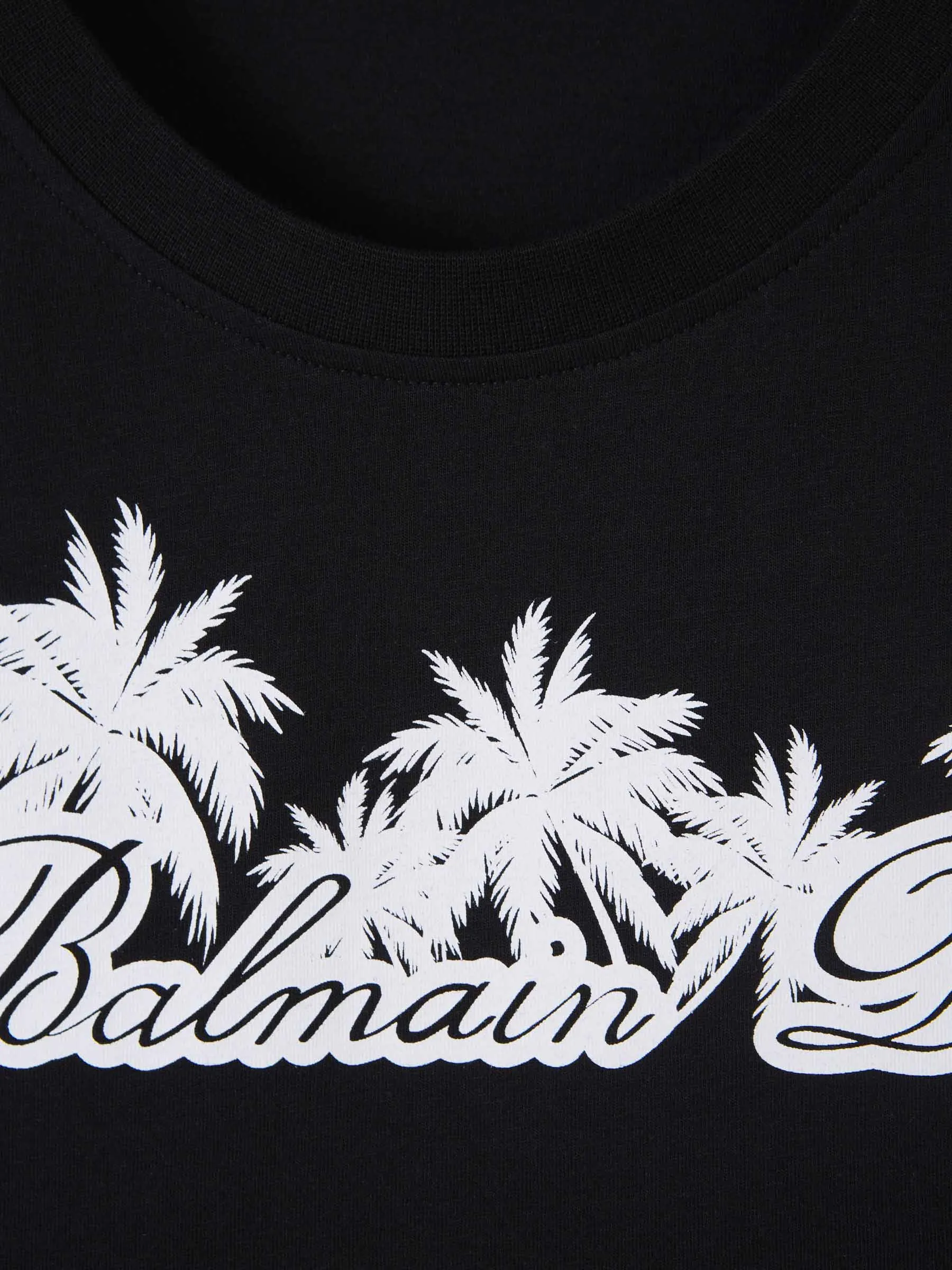 Balmain Camiseta Logo Algodón