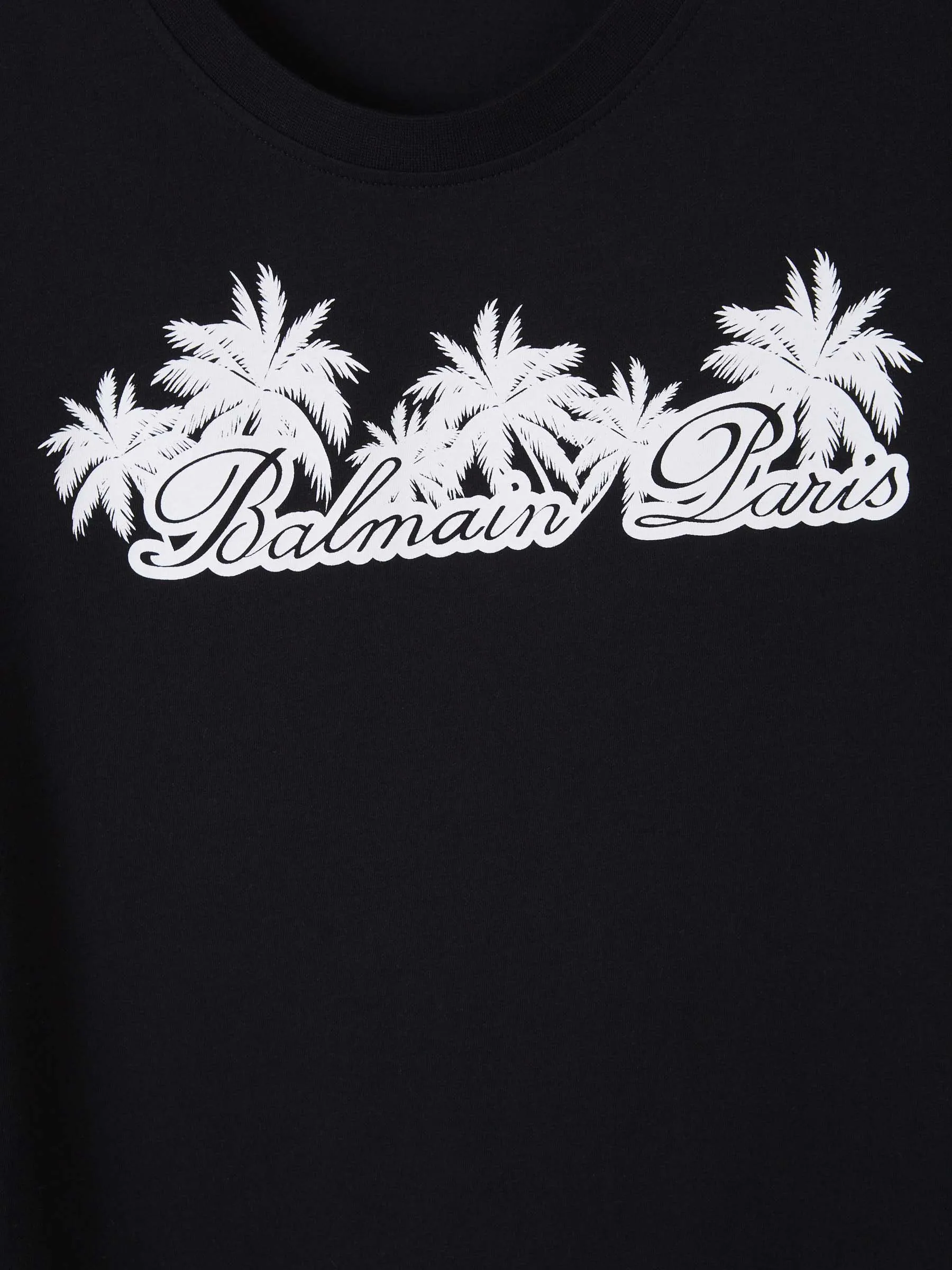 Balmain Camiseta Logo Algodón