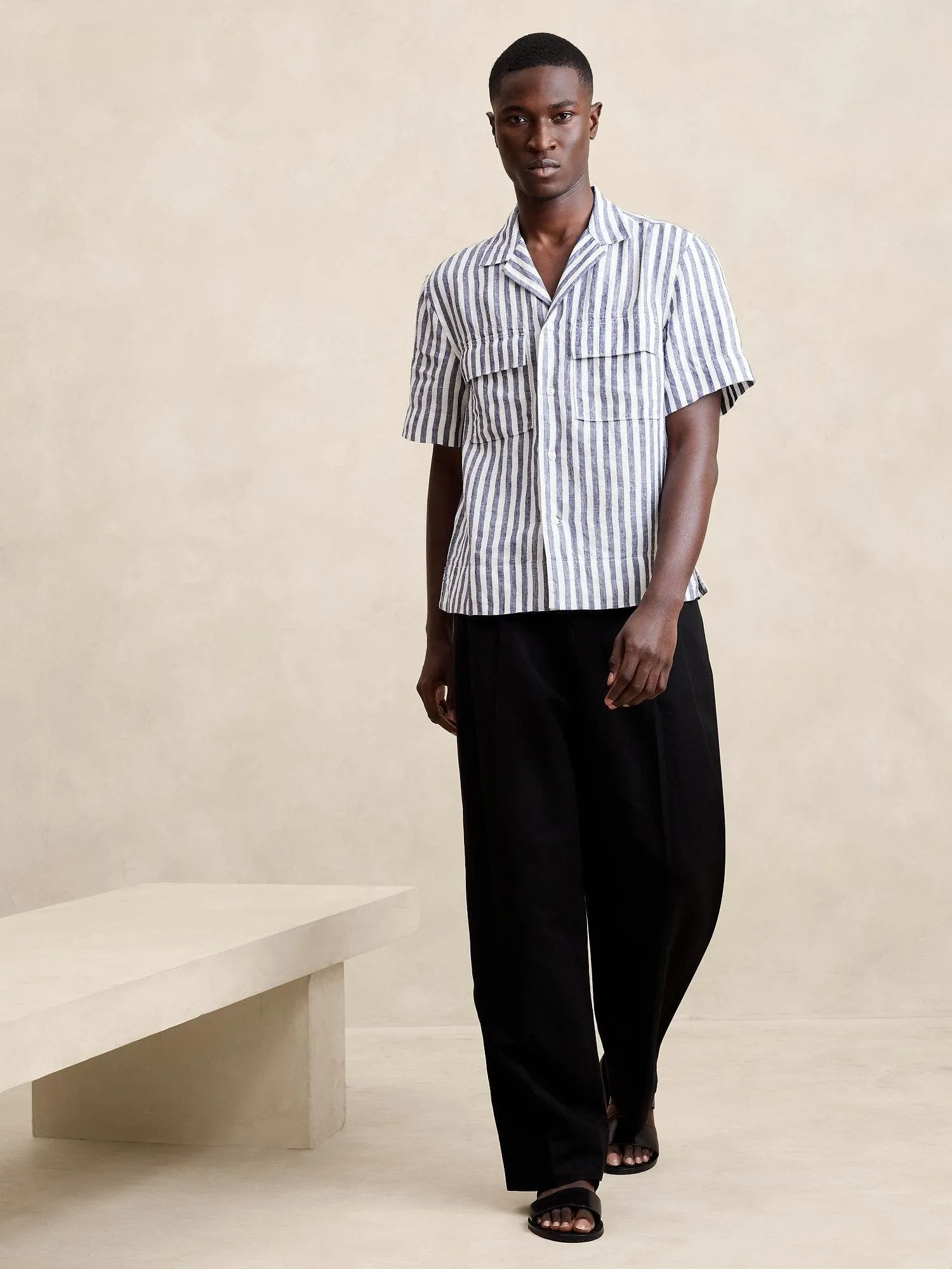 BANANA REPUBLIC CAMISA HOMBRE LINEN RESORT