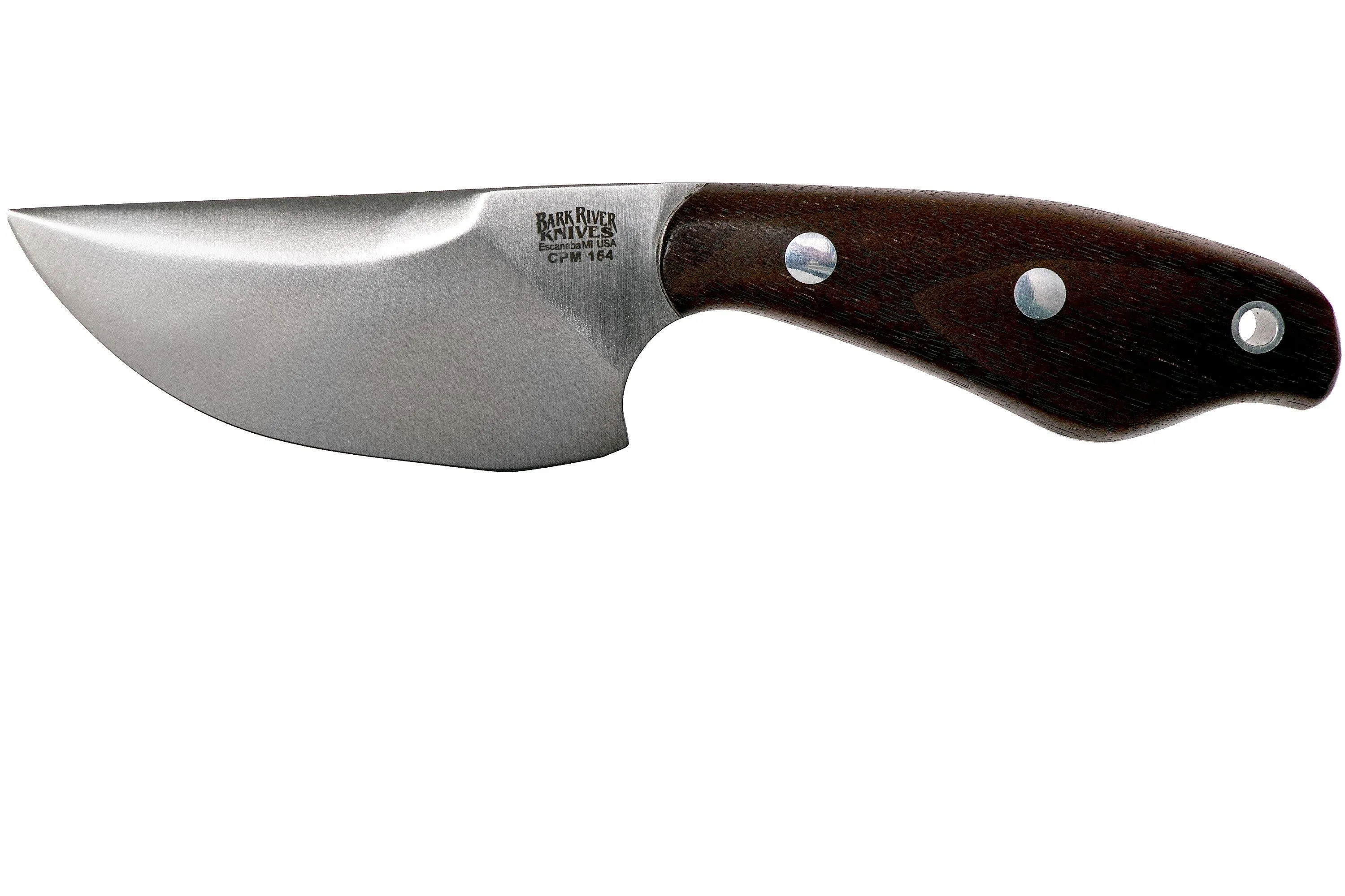 Bark River Occipital CPM 154, American Walnut cuchillo de caza, Jim Skelton design