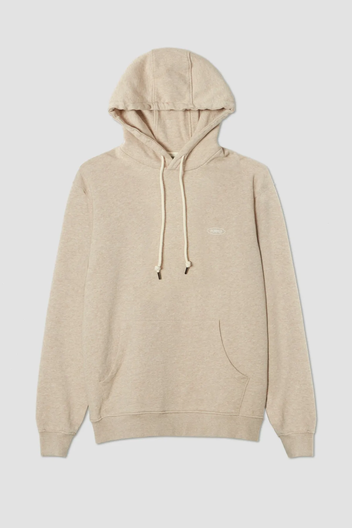 BEIGE MELANGE REGULAR HOODIE