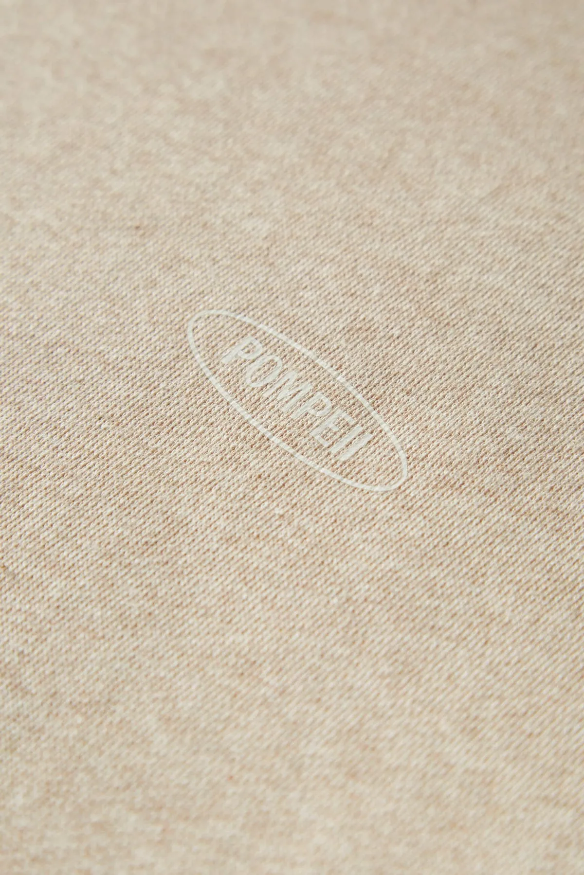 BEIGE MELANGE REGULAR HOODIE