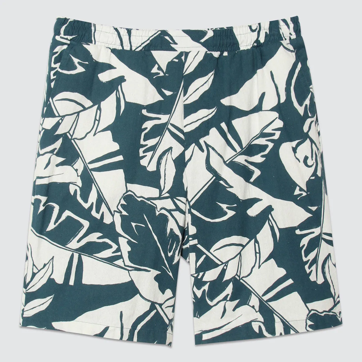 Bermuda Con Estampado De Hojas