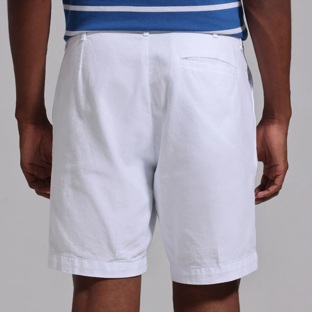 Bermuda Para Hombre En Lino Unicolor