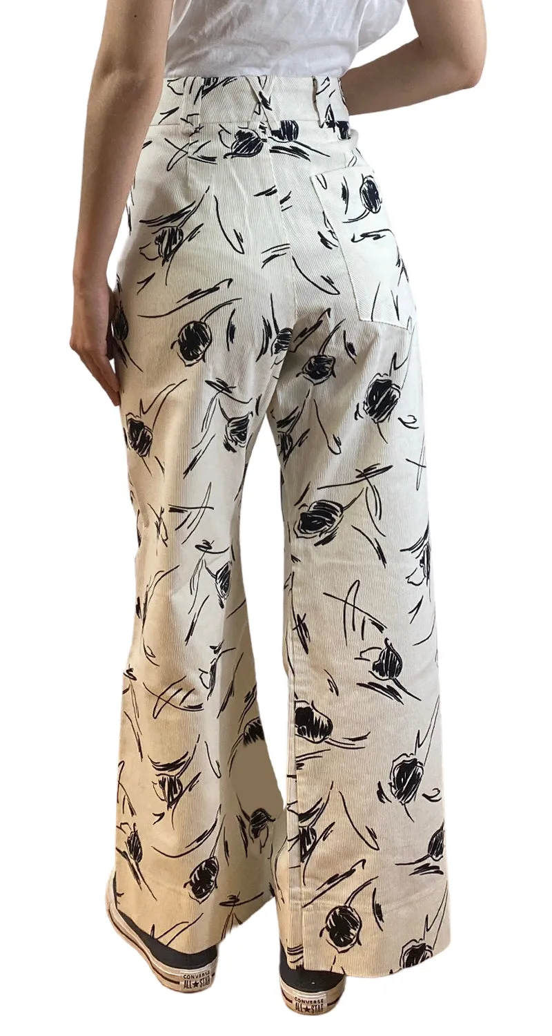 BIMBA Y LOLA Pantalón Cotelé Blanco