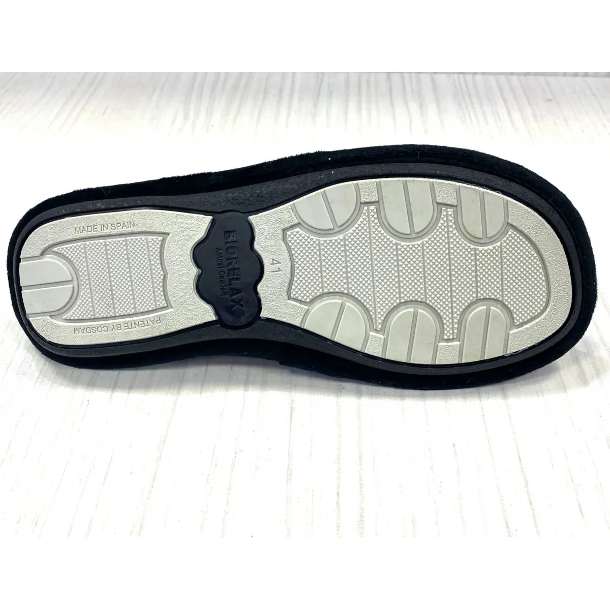 Biorelax rebajas zapatilla hombre casa acolchada burdeos y marino 1414